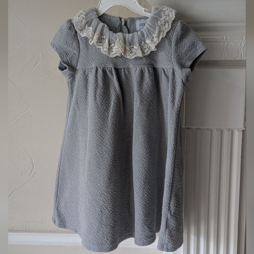 Kipp | Sage Lace Collar Dress